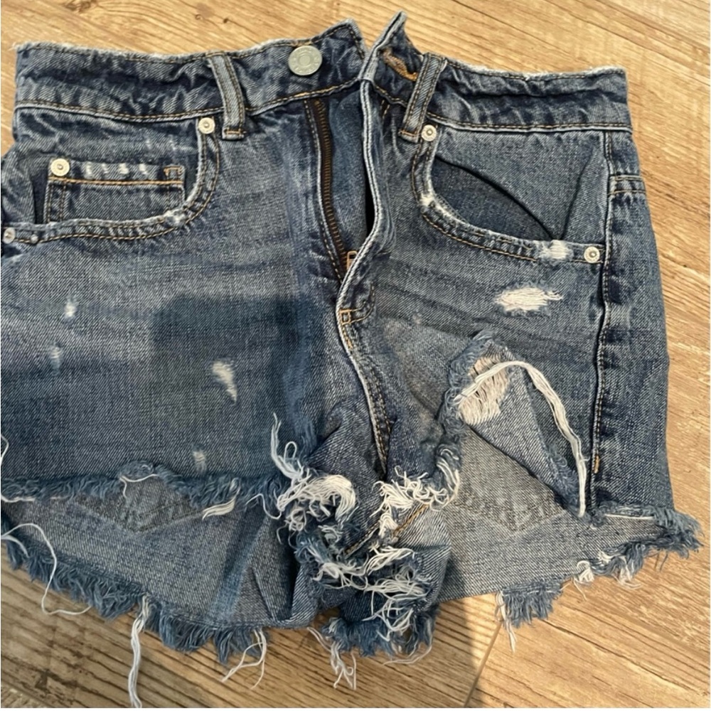 Garage Ripped Denim Shorts